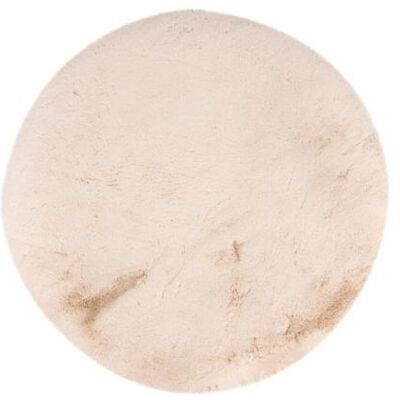 Unknown - Happy Ø120 - Beige - 100% Polyester - Teppich Unknown - Happy Ø120 - Beige - 100% Polyester - Teppich