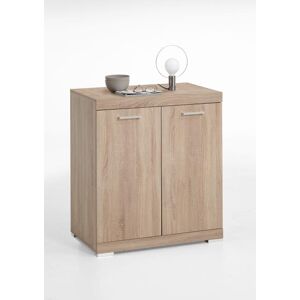 FMD Bristol Sideboard - 80x90cm, braun Eiche-Optik, 2 Türen FMD Bristol Sideboard - 80x90cm, braun Eiche-Optik, 2 Türen