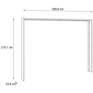 Passepartout inkl. Beleuchtung DMRZ01B von Forte Sandeiche Passepartout inkl. Beleuchtung DMRZ01B von Forte Sandeiche