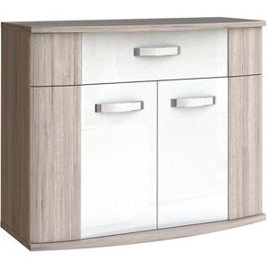Forte Kommode Rondino 2-trg Sandeiche/Weiß Forte Kommode Rondino 2-trg Sandeiche/Weiß