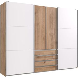 Wimex Kleiderschrank mit Schubladen 3m breit MAGIC Braun Weiß Wimex Kleiderschrank mit Schubladen 3m breit MAGIC Braun Weiß