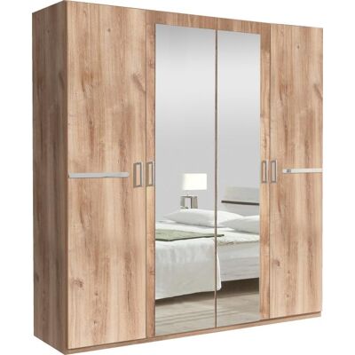 WIMEX Anna Kleiderschrank - Natur Eiche, 4-türig, 180x210x58cm WIMEX Anna Kleiderschrank - Natur Eiche, 4-türig, 180x210x58cm