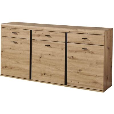 Bega Sideboard 3trg ca.180x90x42 cm Artisan , Abs.Schwarz Bega Sideboard 3trg ca.180x90x42 cm Artisan , Abs.Schwarz