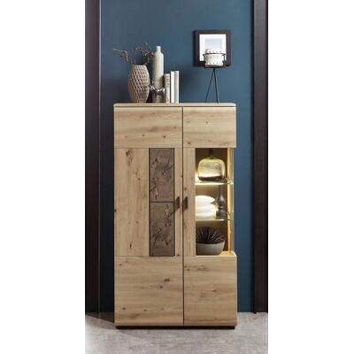 Vitrine 2-trg 80cm MADERA von Wohn-Concept Artisan Eiche / Hirnholz Vitrine 2-trg 80cm MADERA von Wohn-Concept Artisan Eiche / Hirnholz