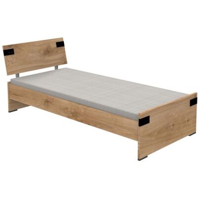 WIMEX Liverpool Bett - 90x200cm, Grau, Klassisches Design WIMEX Liverpool Bett - 90x200cm, Grau, Klassisches Design