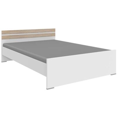 Wimex Joker Bett - 140x200cm, Weiß/Hell Eiche - Bett Wimex Joker Bett - 140x200cm, Weiß/Hell Eiche - Bett