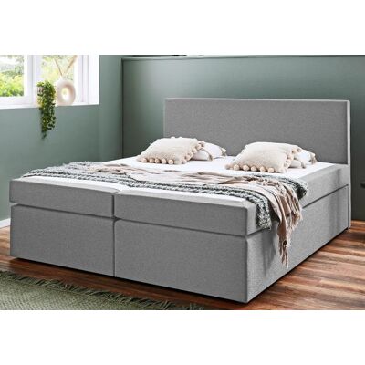 Sun Garden Boxspringbett ca.180x200cm Bonell-Federkern Silber Sun Garden Boxspringbett ca.180x200cm Bonell-Federkern Silber