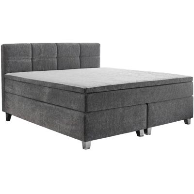 Sun Garden Boxspringbett ca.180x200cm inkl. 7-Zonen-TFK Matratze und Komfortschaum-Topper Hellgrau Sun Garden Boxspringbett ca.180x200cm inkl. 7-Zonen-TFK Matratze und Komfortschaum-Topper Hellgrau