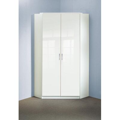 WIMEX Eckschrank Clack - Weiß - Modernes Design - 95/198/95 - Kleiderschrank WIMEX Eckschrank Clack - Weiß - Modernes Design - 95/198/95 - Kleiderschrank