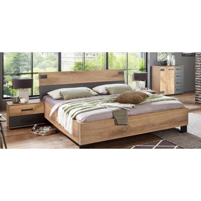 WIMEX Malmö Futonbett - Naturholz & Graphit - 180x200cm - Modern WIMEX Malmö Futonbett - Naturholz & Graphit - 180x200cm - Modern