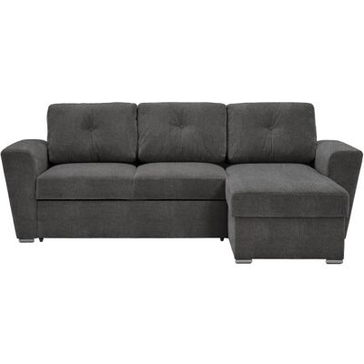DESIGNLINK GmbH Ecksofa ca. 244x157x86 cm inkl. Liegefunktion und Stauraum Schwarz DESIGNLINK GmbH Ecksofa ca. 244x157x86 cm inkl. Liegefunktion und Stauraum Schwarz