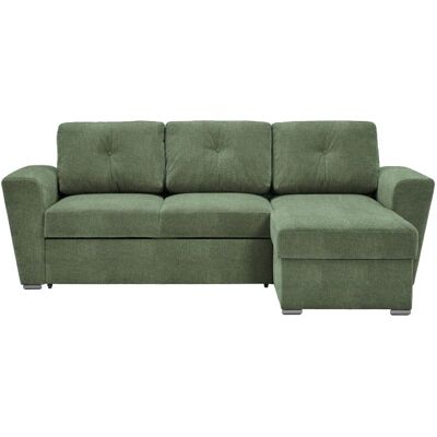 DESIGNLINK GmbH Ecksofa ca. 244x157x86 cm inkl. Liegefunktion und Stauraum Grün DESIGNLINK GmbH Ecksofa ca. 244x157x86 cm inkl. Liegefunktion und Stauraum Grün