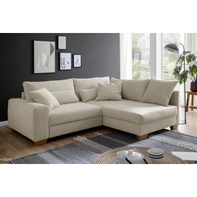 Nova Via Ecksofa ca. 230x191 cm Cord Natur Beige Nova Via Ecksofa ca. 230x191 cm Cord Natur Beige