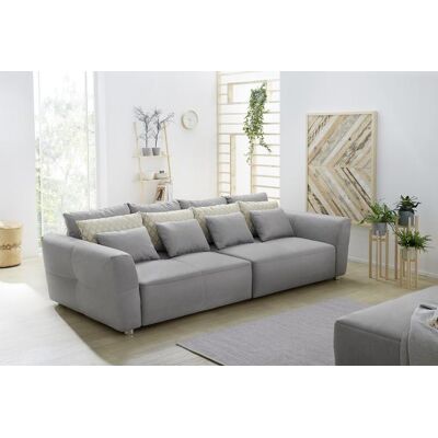 JOB Big Sofa 300 cm breit XXL Couch Grau GULLIVER JOB Big Sofa 300 cm breit XXL Couch Grau GULLIVER