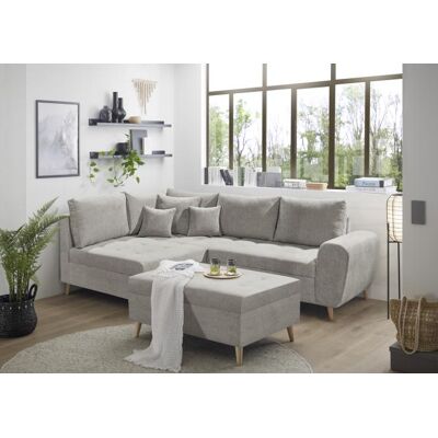 ED Lifestyle Ecksofa skandinavisch 249 x 175 cm CALANDA Taupe ED Lifestyle Ecksofa skandinavisch 249 x 175 cm CALANDA Taupe