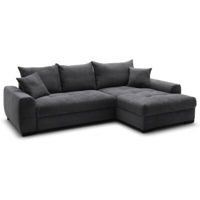 Nova Via Ecksofa ca. 283x181 cm Bettfunktion und Bettkasten Variabel montierbar Grau Nova Via Ecksofa ca. 283x181 cm Bettfunktion und Bettkasten Variabel montierbar Grau