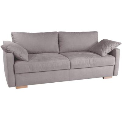 Nova Via Dauerschläfer Funktionssofa inkl. Bettkasten und Topper Taupe Nova Via Dauerschläfer Funktionssofa inkl. Bettkasten und Topper Taupe