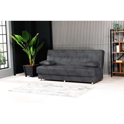 TMTEX GmbH Schlafsofa ca. 190x87x87 cm inkl. kleine Kissen Grau TMTEX GmbH Schlafsofa ca. 190x87x87 cm inkl. kleine Kissen Grau