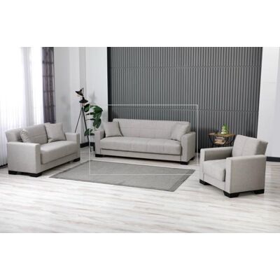 TMTEX GmbH 3-Sitzer Sofa inkl. Zierkissen ca. 210x82x82 cm Grau TMTEX GmbH 3-Sitzer Sofa inkl. Zierkissen ca. 210x82x82 cm Grau