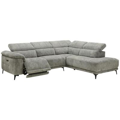 RRR Europe Ecksofa inkl. elektrischer Relaxfunktion Ottomane rechts Hellgrau RRR Europe Ecksofa inkl. elektrischer Relaxfunktion Ottomane rechts Hellgrau