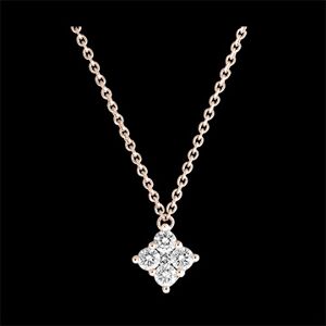 Edenly Halskette Frische - Dina - 9 Karat RosÃ©gold und Diamanten