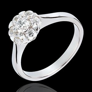 Edenly Ring Frische - Magnolie - WeiÃŸgold - 0.88 Karat - 7 Diamanten