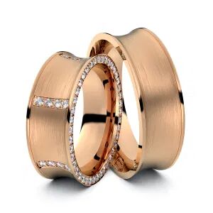 Juwelier-Schmuck Trauringe Koenigsbrunn 333er Rotgold - 7747