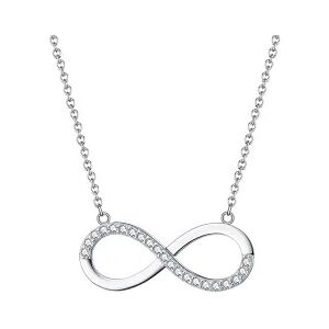 ASF-Trauringe Halskette/Infinitykette mit Zirkonia 925er Silber