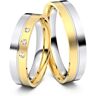 Juwelier-Schmuck Trauringe Regensburg 585er Weiß-/Gelbgold - 7700