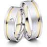 Juwelier-Schmuck Trauringe Darmstadt 750er Weiß-/Gelbgold - 6760