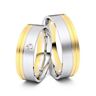 Juwelier-Schmuck Trauringe Karlsruhe 585er Gelb-/Weißgold - 1479