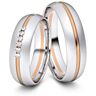 Juwelier-Schmuck Trauringe Marl 333er Weiß-/Rotgold - 7443