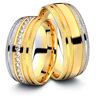 Juwelier-Schmuck Trauringe Straubing 750er Gelb-/Weißgold - 3837