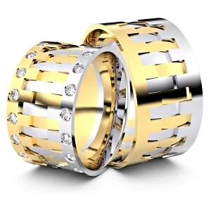 Juwelier-Schmuck Trauringe Delmenhorst 750er Gelb-/Weißgold - 3912