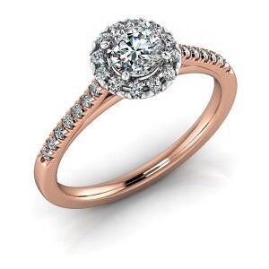 Juwelier-Schmuck Verlobungsring VR09 585er Rot-/Weißgold - 8131