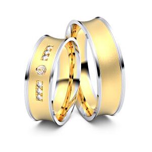 Juwelier-Schmuck Trauringe Siegen 750er Gelb-/Weißgold - 2285