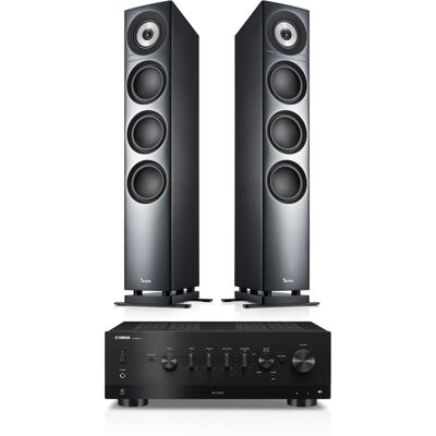 Teufel DEFINION 3 + Yamaha R-N800A Anthrazit Teufel DEFINION 3 + Yamaha R-N800A Anthrazit