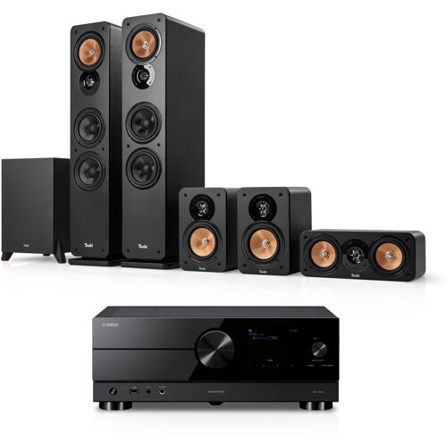 Teufel ULTIMA 40 Surround + Yamaha RX-A2A Schwarz