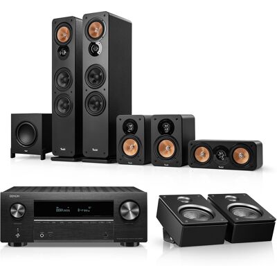 Teufel ULTIMA 40 Surround + DENON X3800H für Dolby Atmos Schwarz Teufel ULTIMA 40 Surround + DENON X3800H für Dolby Atmos Schwarz