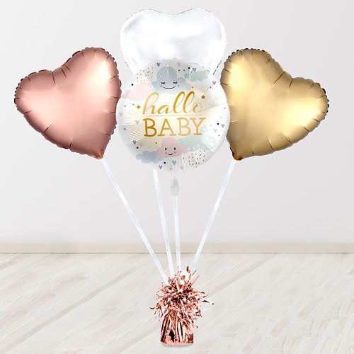 Heliumballon-Geschenk Hallo Baby