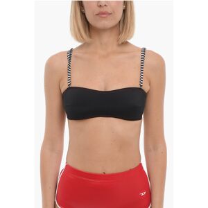 Diesel Bandeau Bikini Top with Striped Straps Größe S