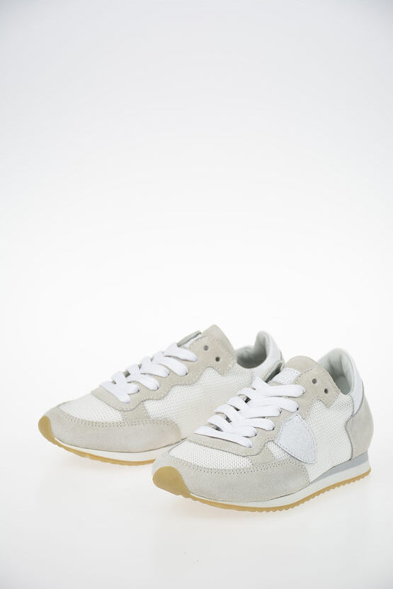 Philippe Model Junior Fabric and Suede Leather TROPEZ Sneakers Größe 26 Philippe Model Junior Fabric and Suede Leather TROPEZ Sneakers Größe 26