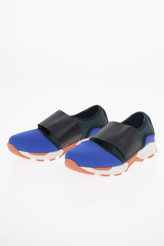Marni Kids Fabric Slip On With Leather Details Größe 37 Marni Kids Fabric Slip On With Leather Details Größe 37