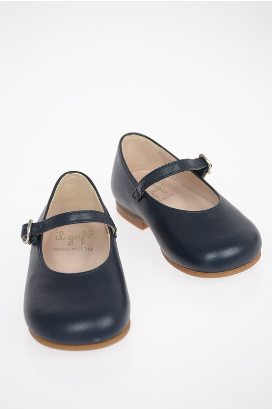 il gufo Leather Ballet Flat Größe 21