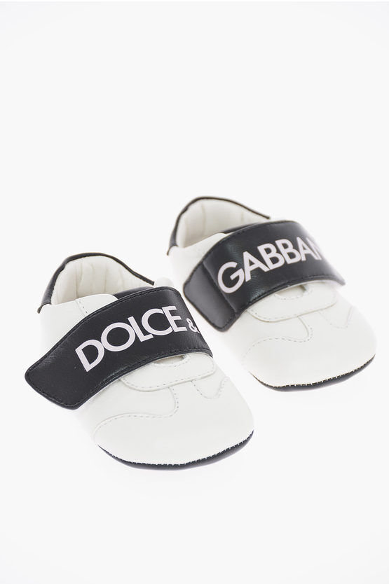 Dolce & Gabbana Kids Leather MILLENNIALS Sneakers Größe 16