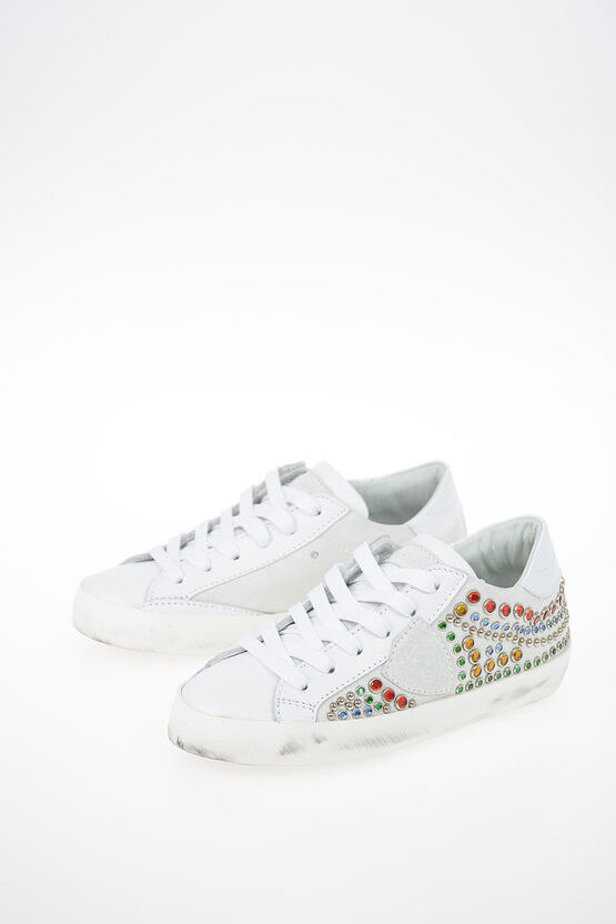 Philippe Model Junior Leather Studded PARIS Sneakers Größe 33