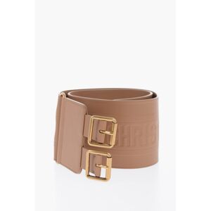 Christian Dior Maxi Leather Waist Belt with Double Golden Buckle 100mm Größe 80