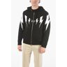 Neil Barrett Hooded TIGER BOLT Sweatshirt with Zip Closure Größe M