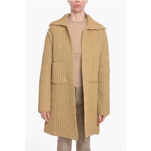 Bottega Veneta SALON 01 Hand-knitted Leather Coat Größe 38