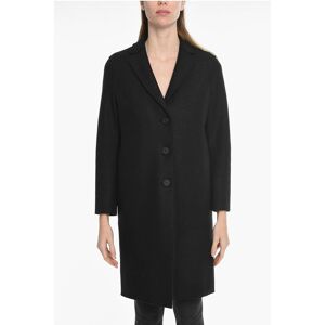 Harris Wharf Unlined Boiled Wool Coat with Flush Pockets Größe 40